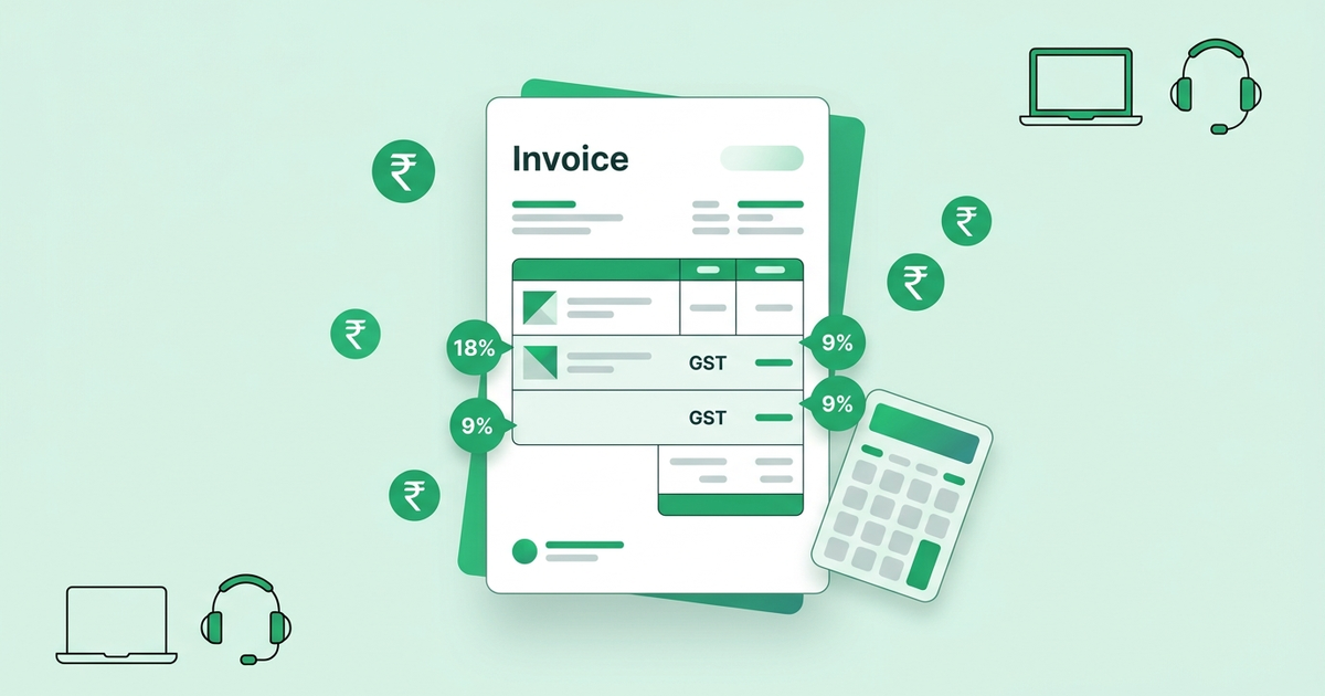 How to calculate GST on services in India — a plain-English guide